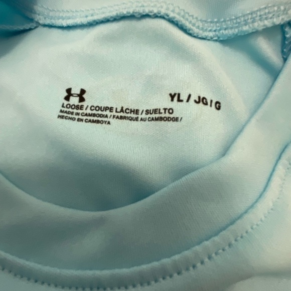 Under Armour Blue Short Sleeve Tee Performance Shirt - Picture 3 of 3